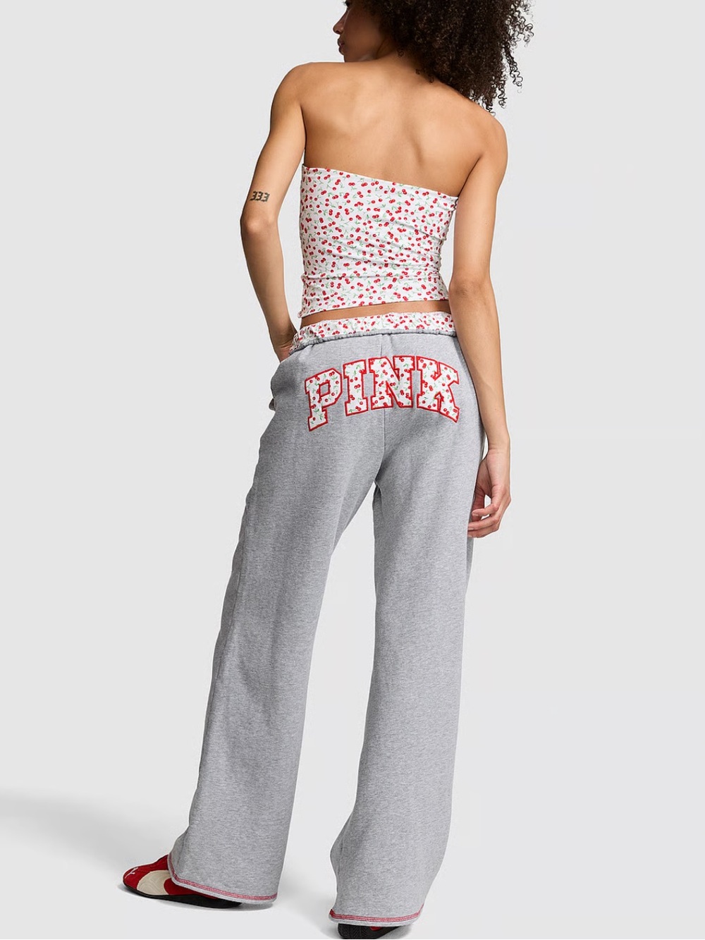 Victoria secret pink x Frankie’s bikini berry boyfriend sweatpants XS NWT - Picture 3 of 5
